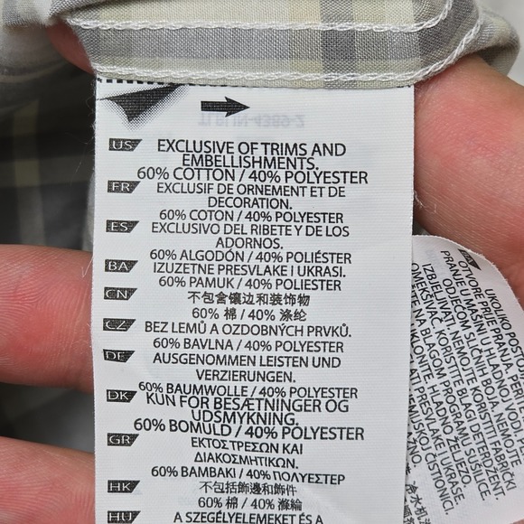 5.11 Tactical Plaid Button Up Shirt Gray Short Sleeve XL Outdoor Casual - Picture 7 of 16